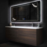 LED Spiegel Rechteckig | Touch-Schalter | Anti-Beschlag-Funktion | Neutralweißes Licht - Reyze Seria Good Vibes Model 2